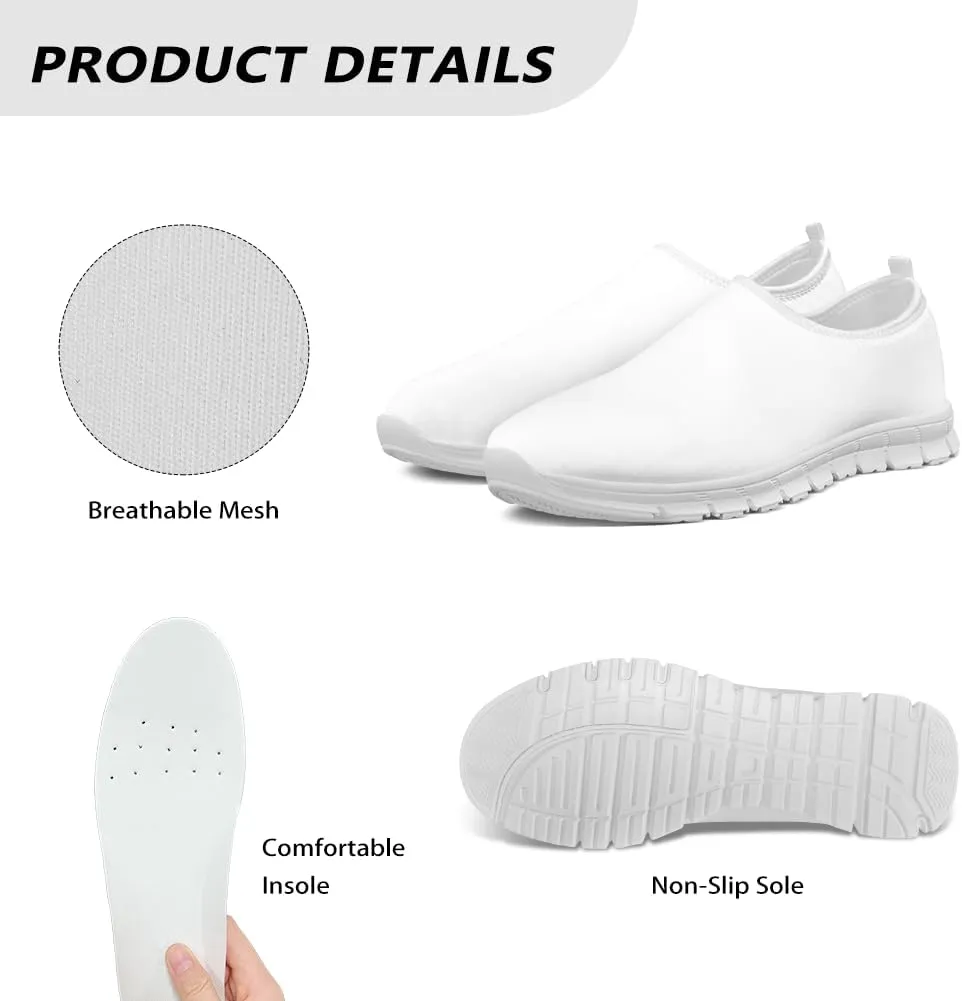 Women's Sneakers Casual Low Top Walking Sneaker Flat Outdoor Breathable Soft Slip On Lightweight Shoes for Women