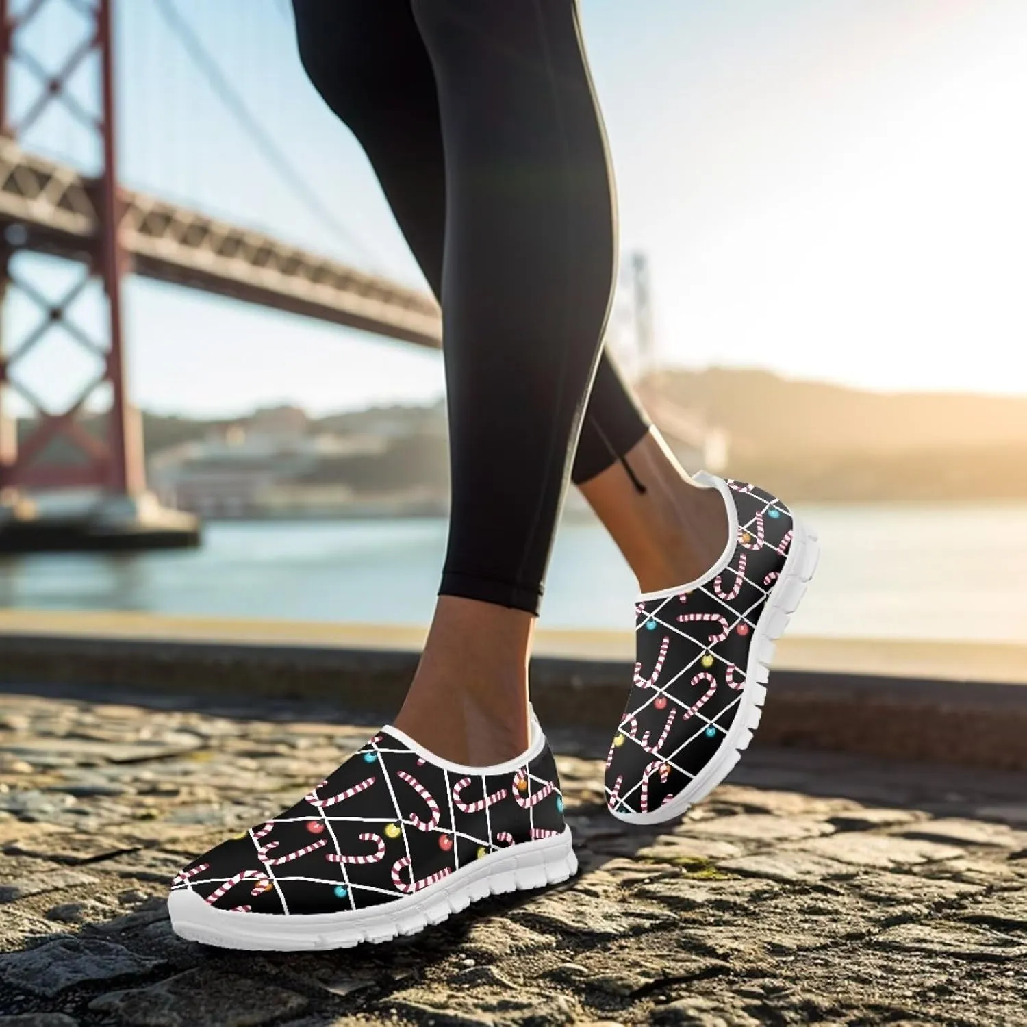 Women's Sneakers Casual Low Top Walking Sneaker Flat Outdoor Breathable Soft Slip On Lightweight Shoes for Women