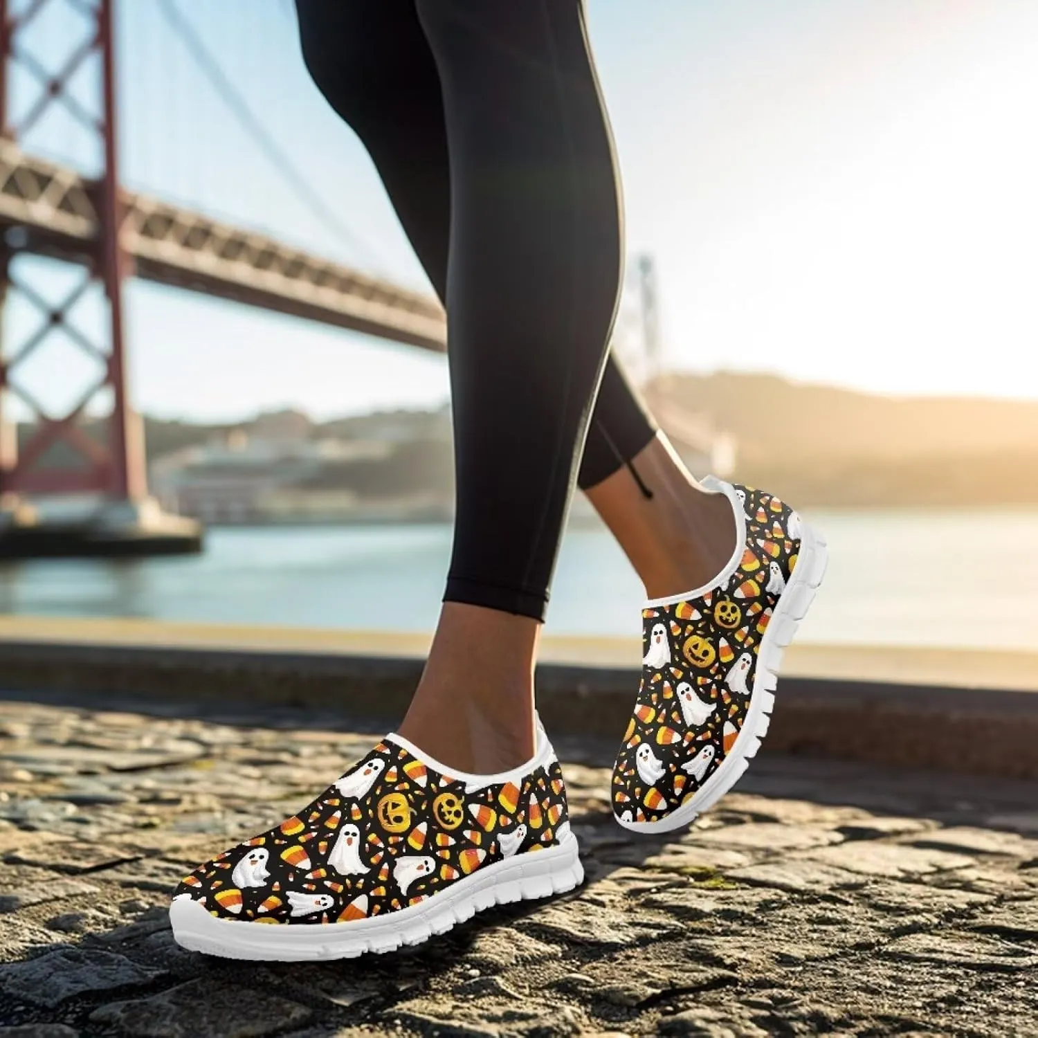 Women's Sneakers Casual Low Top Walking Sneaker Flat Outdoor Breathable Soft Slip On Lightweight Shoes for Women