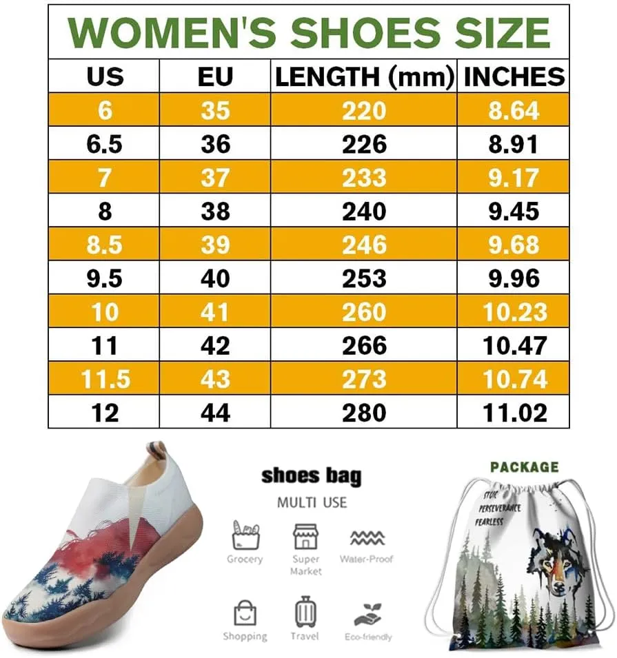 Women's Watercolor Artistic Slip On Travel Shoes Colorful Knitted Breathable Sneakers Lightweight Daily Casual Summer Loafers
