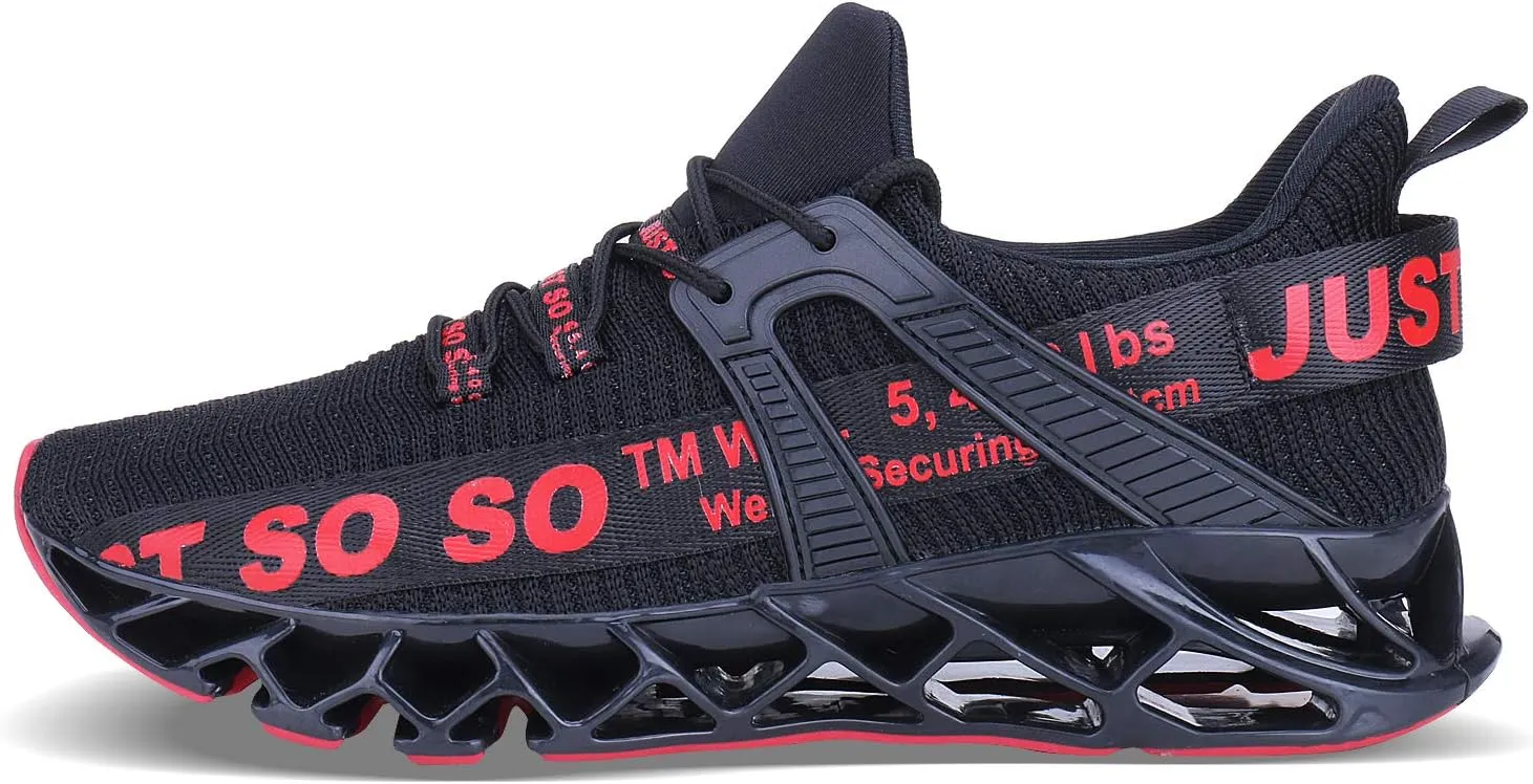 WONESION Mens Breathable Walking Tennis Running Shoes Blade Fashion Sneakers