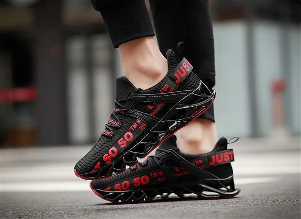 WONESION Mens Breathable Walking Tennis Running Shoes Blade Fashion Sneakers