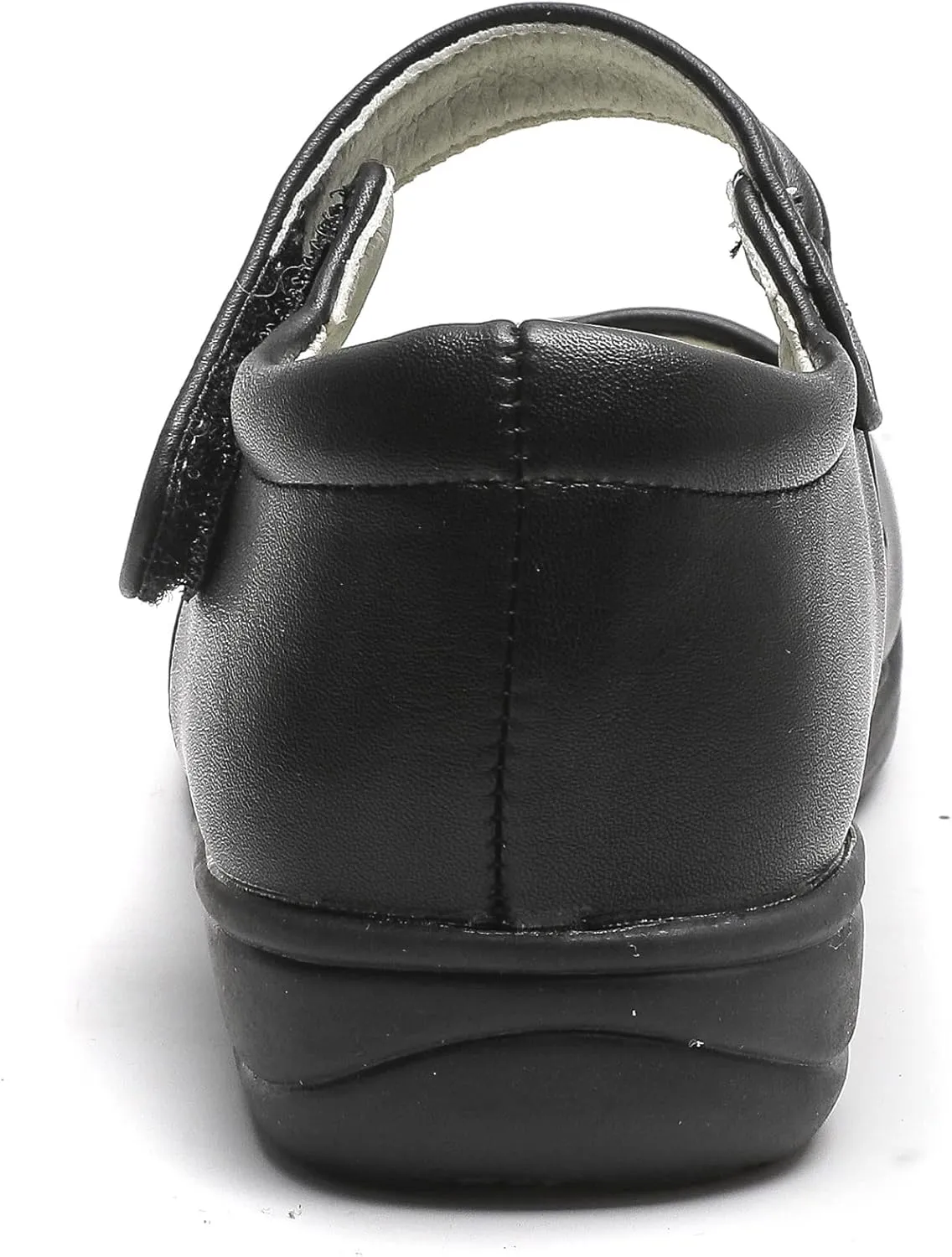 WUIWUIYU Girls Black School Uniform Dress Shoes Ankle Strap Synthetic Leather Mary Janes Flats