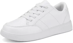 YAVY Unisex-Child Sneakers Boys Girls Running Leather Sneakers Breathable Mesh Athletic Shoes Lightweight Kids Walking Shoes
