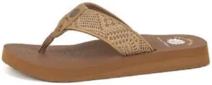 Yellow Box Women's Nelin Flip Flips in Tan