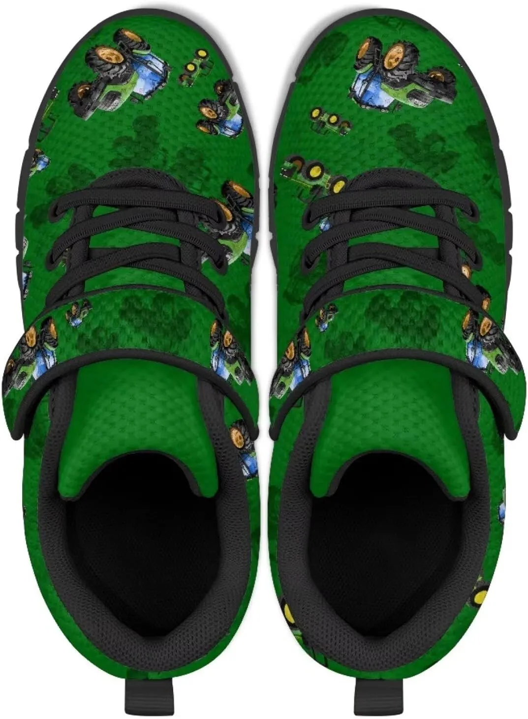 YEXIATODO Kids Slip On Sneakers Cool Print Youth Boys Girls Tennis Shoes Toddler Walking Shoes Size 1-13