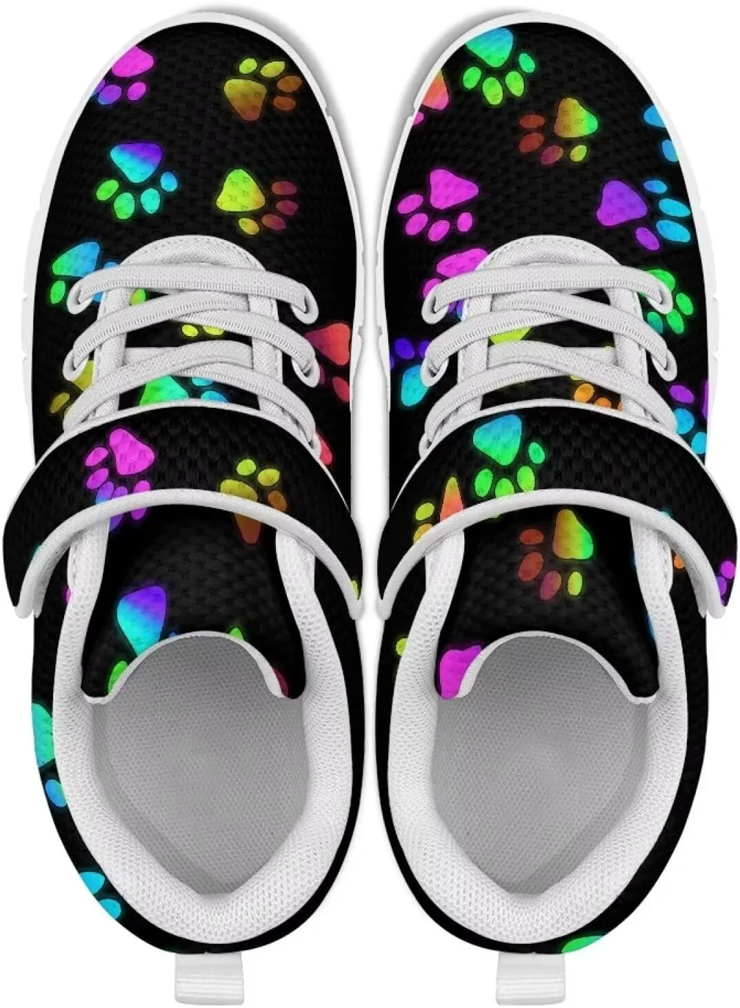 YEXIATODO Kids Slip On Sneakers Cool Print Youth Boys Girls Tennis Shoes Toddler Walking Shoes US Size 1-13