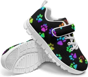 YEXIATODO Kids Slip On Sneakers Cool Print Youth Boys Girls Tennis Shoes Toddler Walking Shoes US Size 1-13